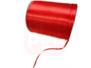 Fita de Cetim de 4mm por metro Vermelho