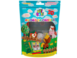 Massa De Modelar Kit Animais Da Fazenda