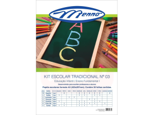 Kit Escolar Tradicional Nº3 A3 – Folhas 38